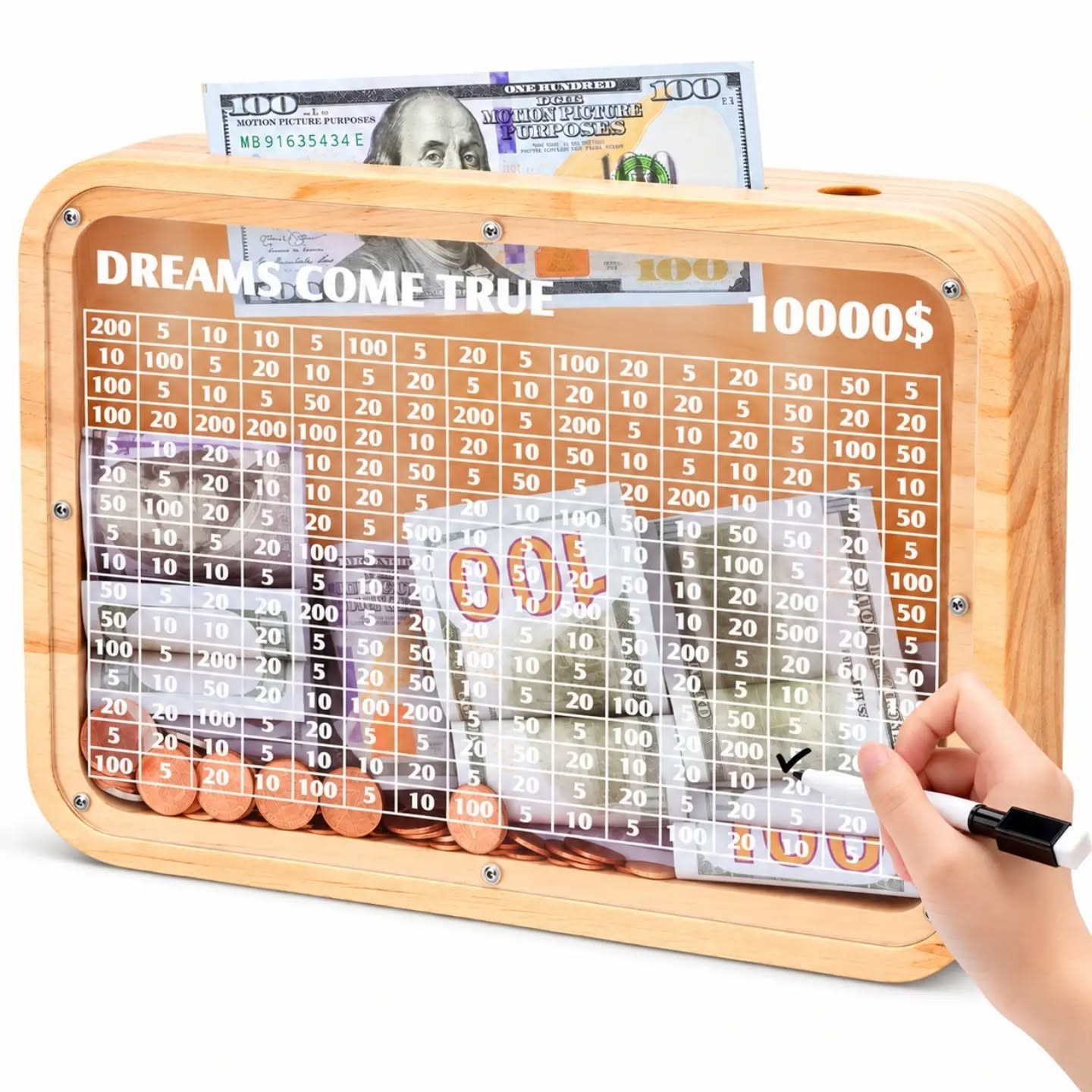 $10,000 Savings Challenge Box – view 1