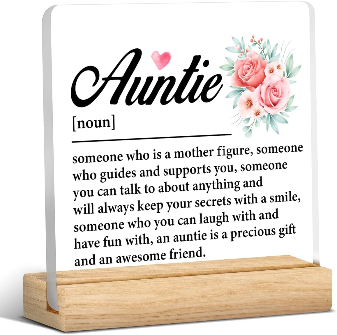 Auntie Definition Acrylic Plaque – view 1