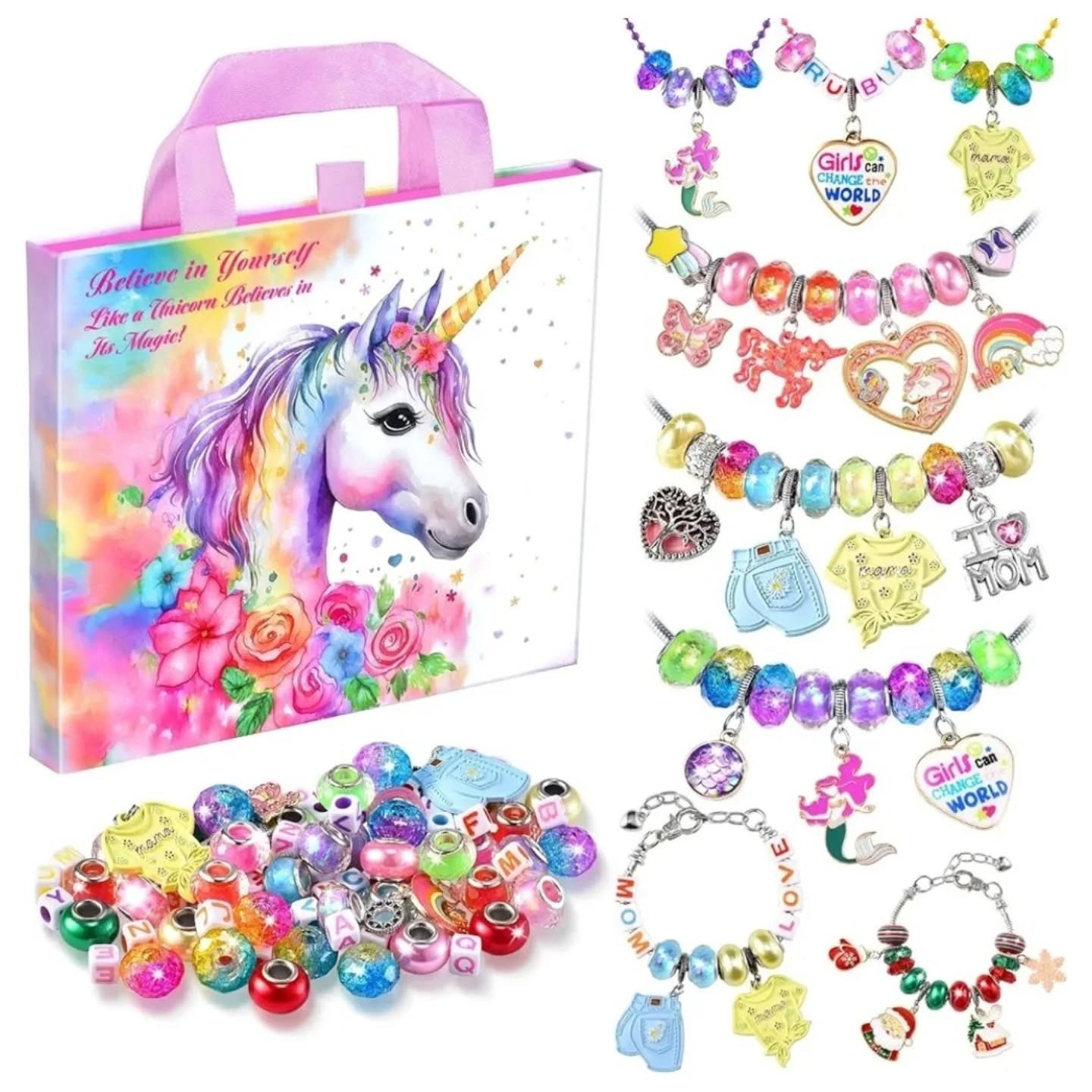 Believe In Yourself Unicorn Charm & Jewelry Making Kit – view 1