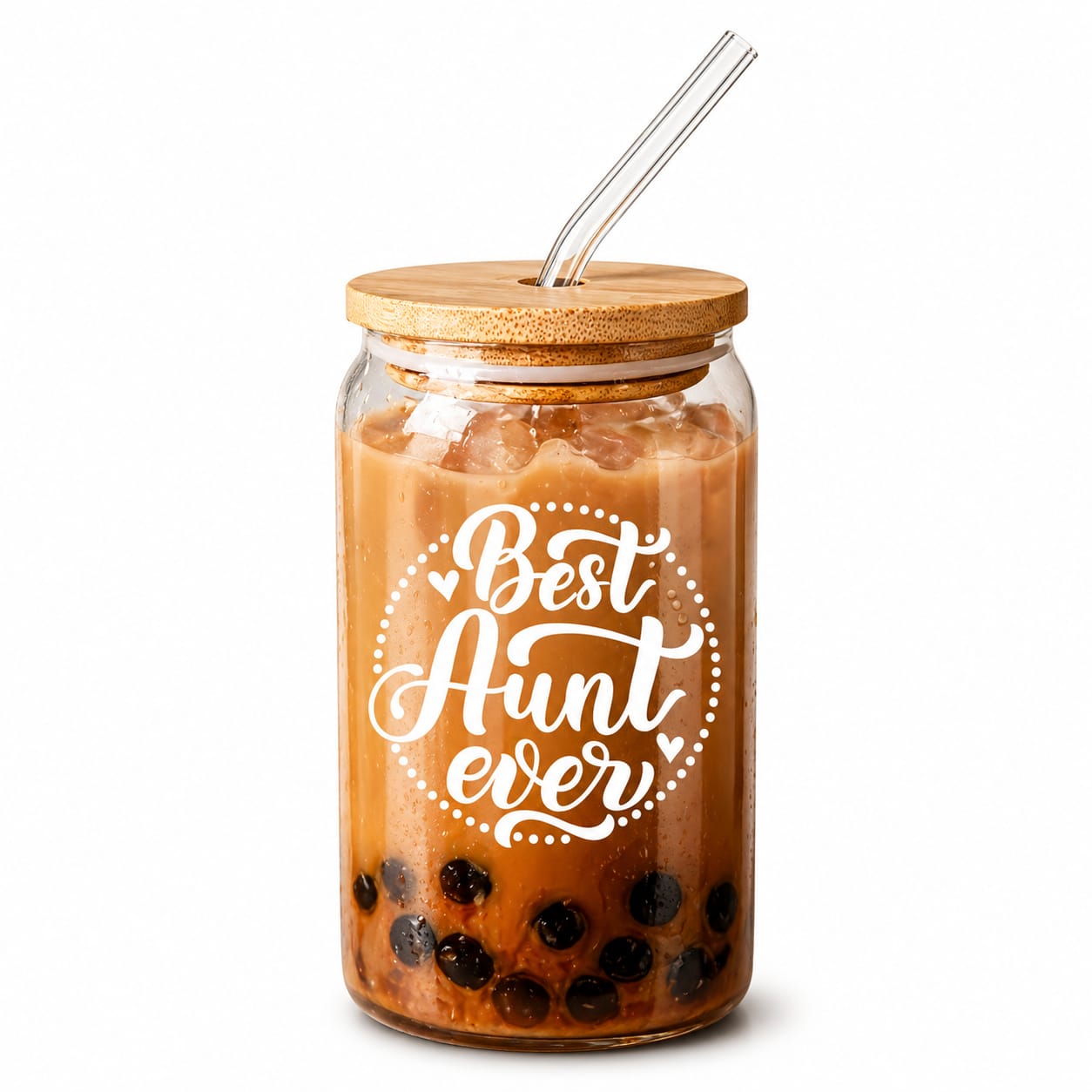 Best Aunt Ever Glass Can – view 1