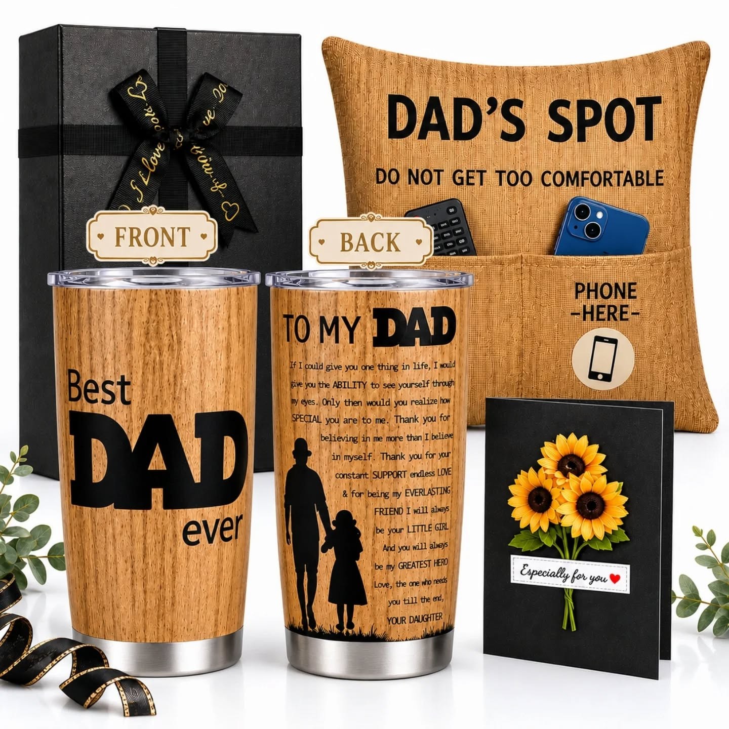 Best Dad Ever To Dad From Daughter Gift Set – view 1