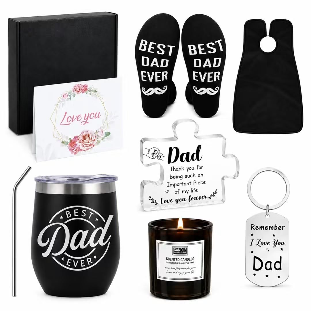 Best Dad Ever Tumbler & Socks Gift Set – view 1