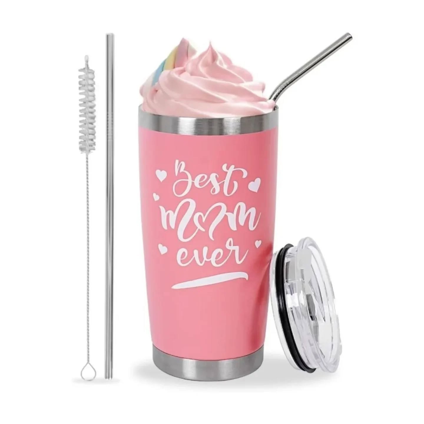 Best Mom Ever Stainless Steel Tumbler (20oz) – view 1