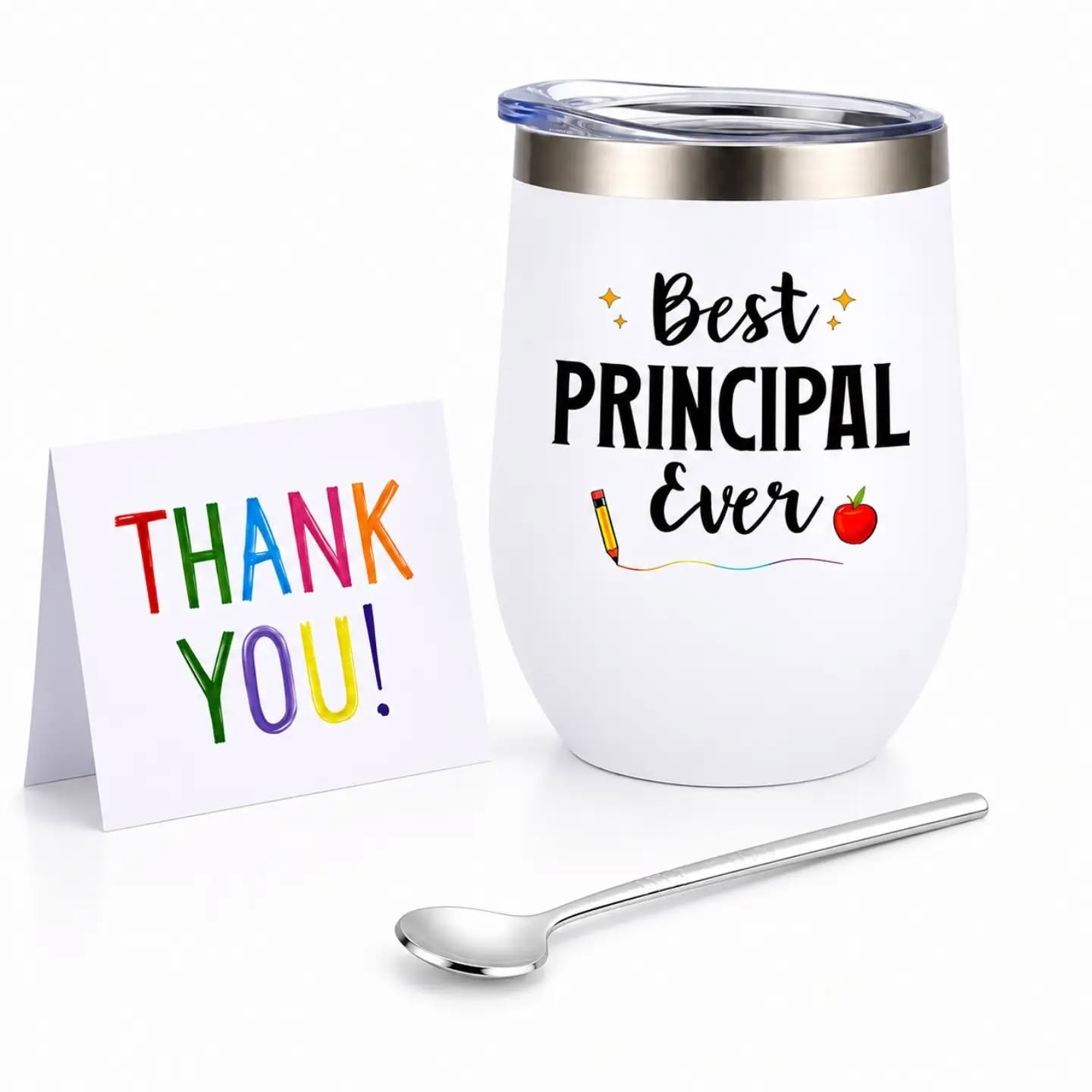 Best Principal Ever Tumbler & Spoon Set – view 1