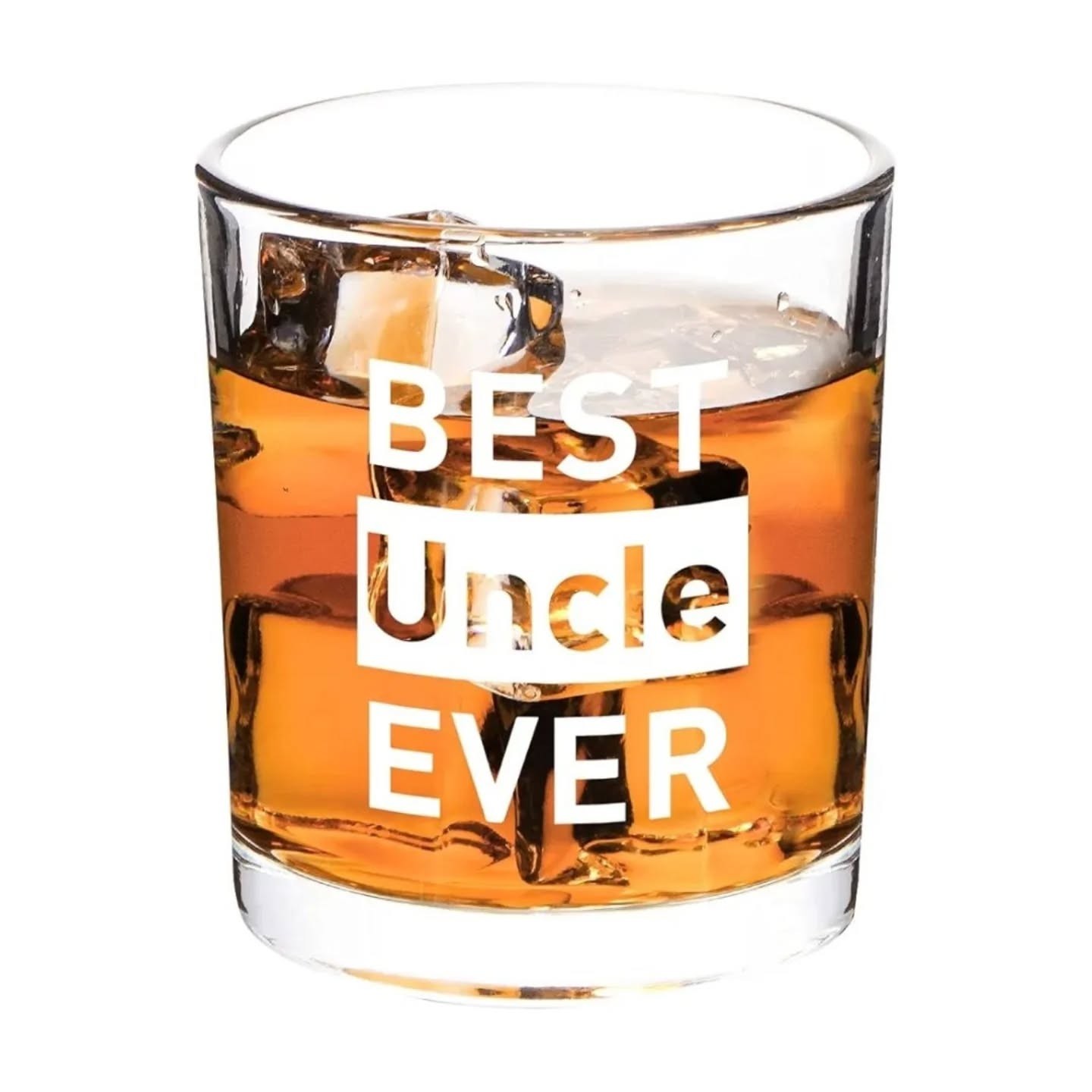 Best Uncle Ever Whiskey Glass (10oz) – view 1