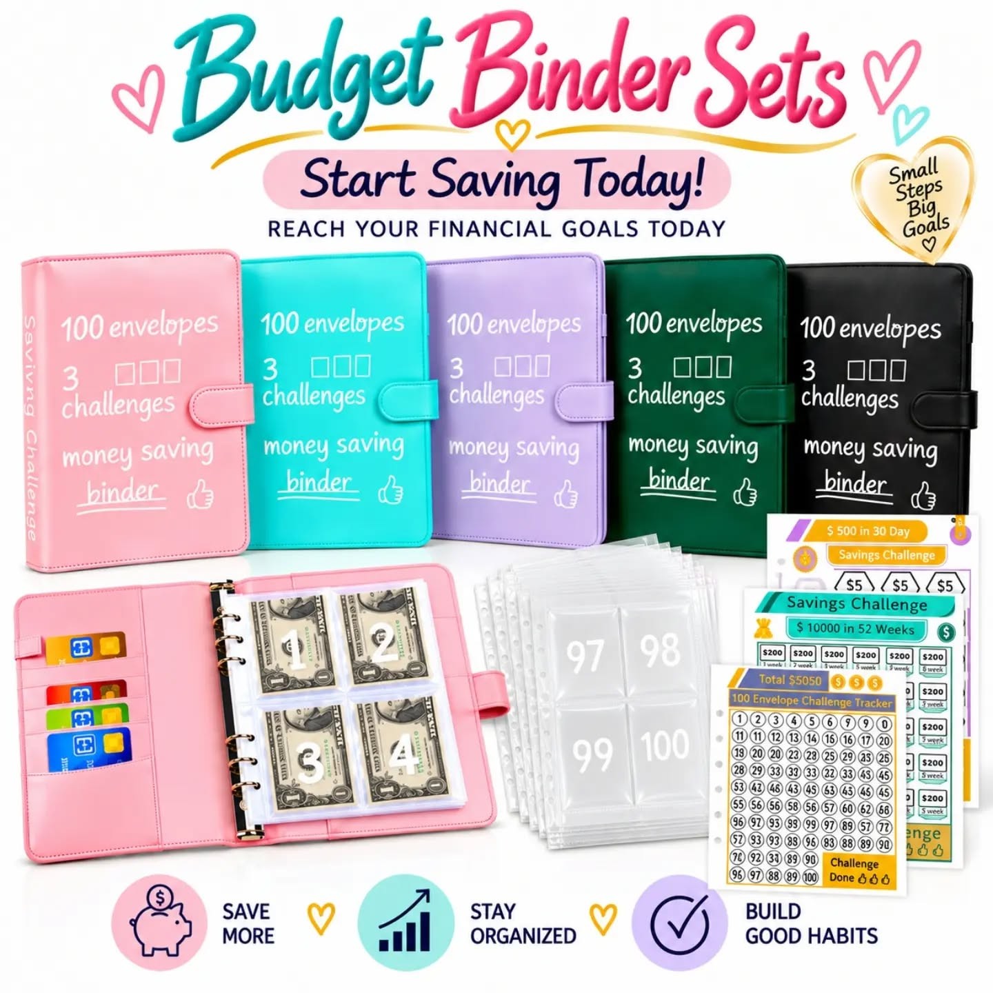 Budget Binder 3-Challenge Sets – view 1