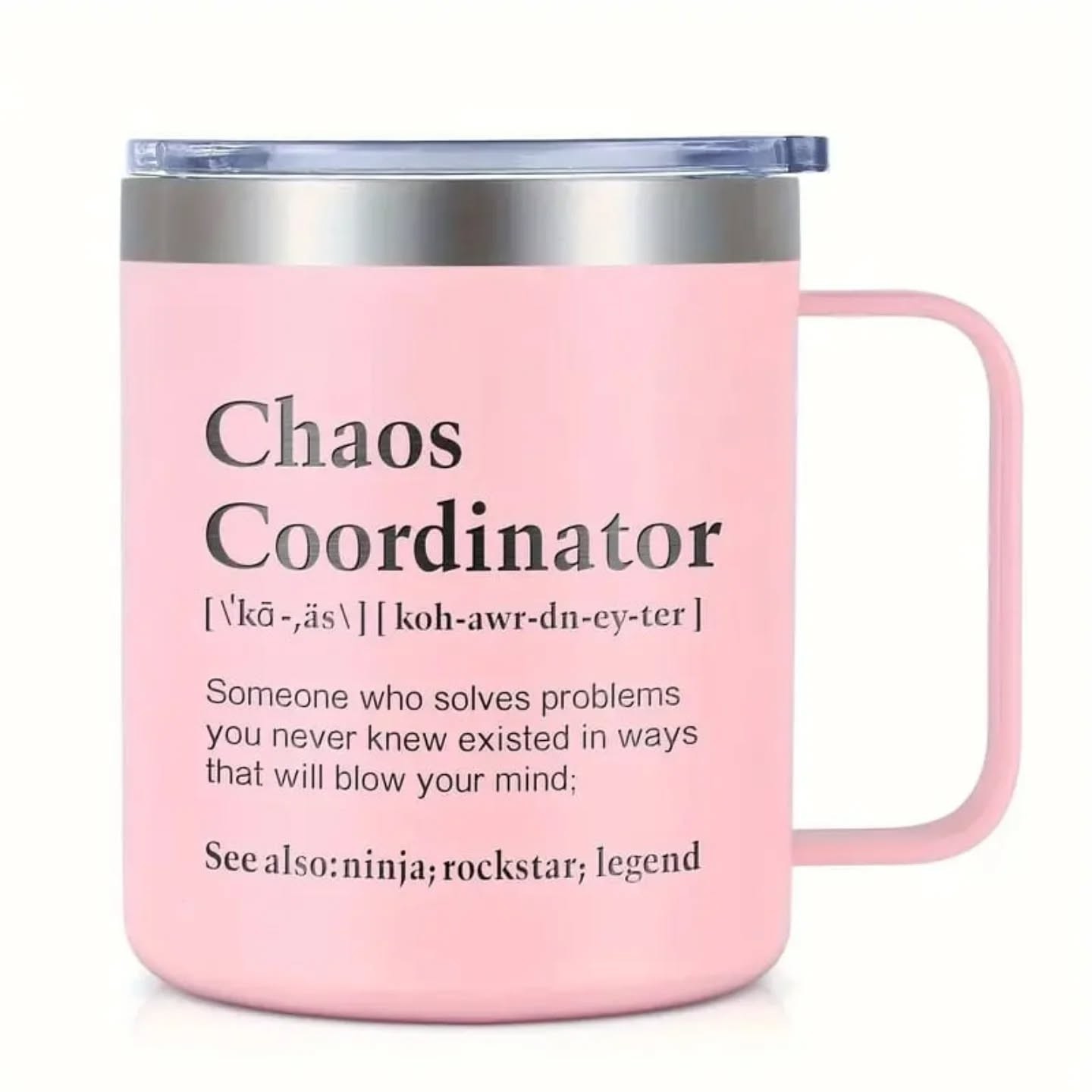 Chaos Coordinator Stainless Steel Travel Cup 14oz – view 1