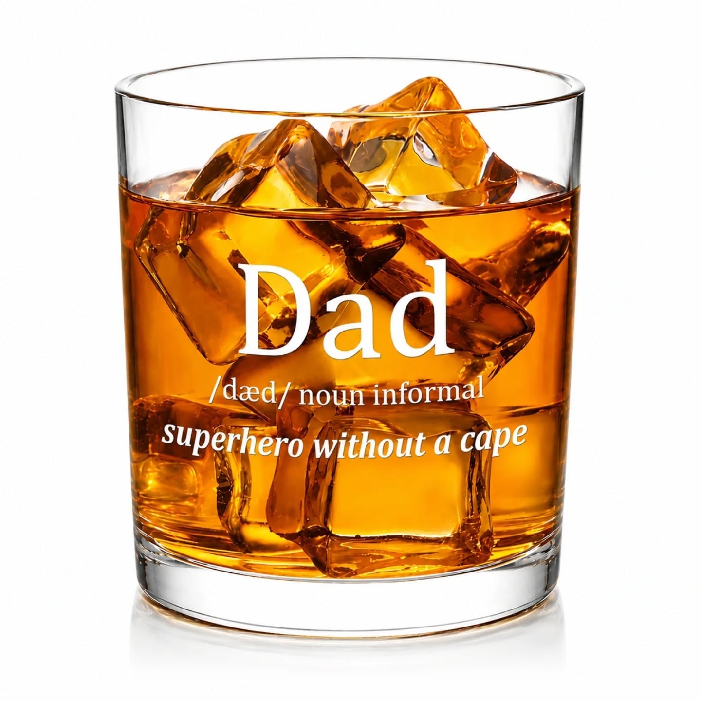 Dad Superhero Whiskey Glass (11oz) – view 1