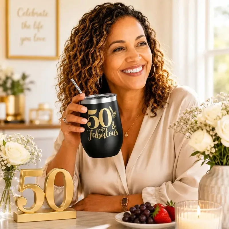 50 & Fabulous Tumbler