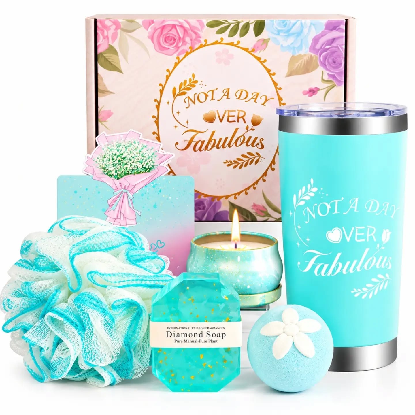 Floral “Not A Day Over Fabulous” Gift Set – view 1