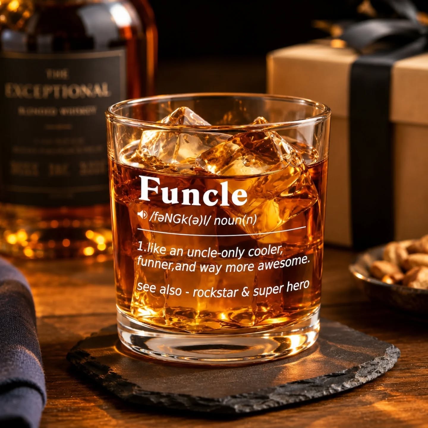 Funcle Whiskey Glass (10oz) – view 1