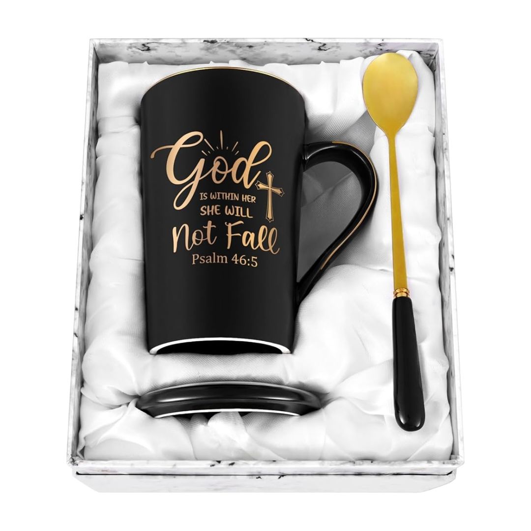 God Is Within Her Mug Gift Set – view 1