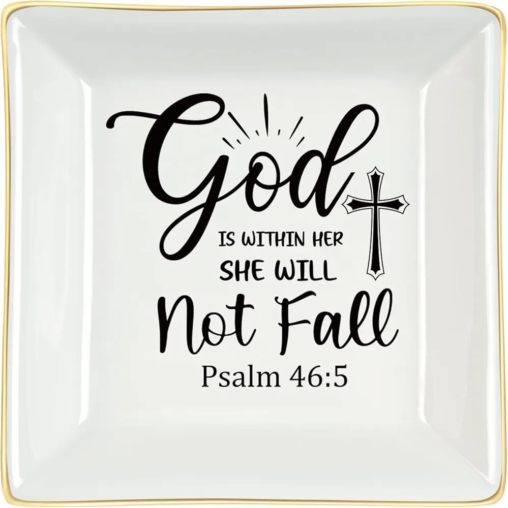God Is Within Her Trinket Dish – view 1