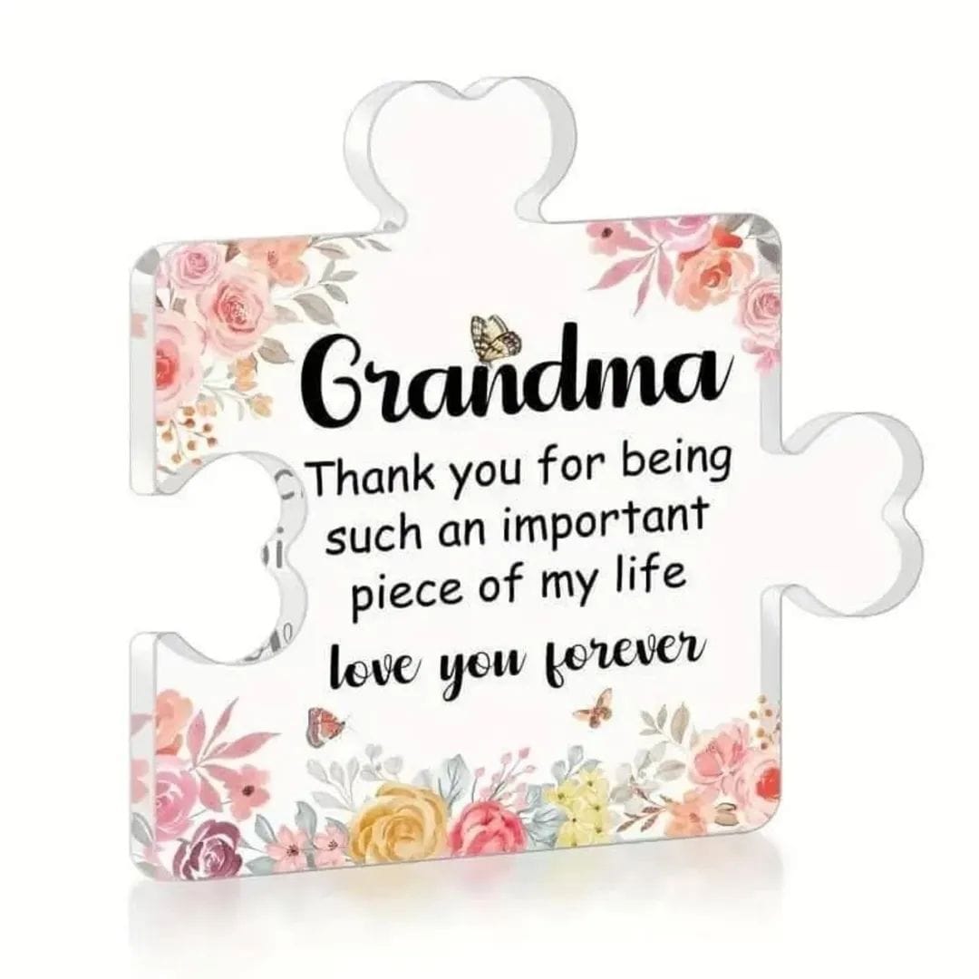 Grandma Puzzle Acrylic Plaque – view 1