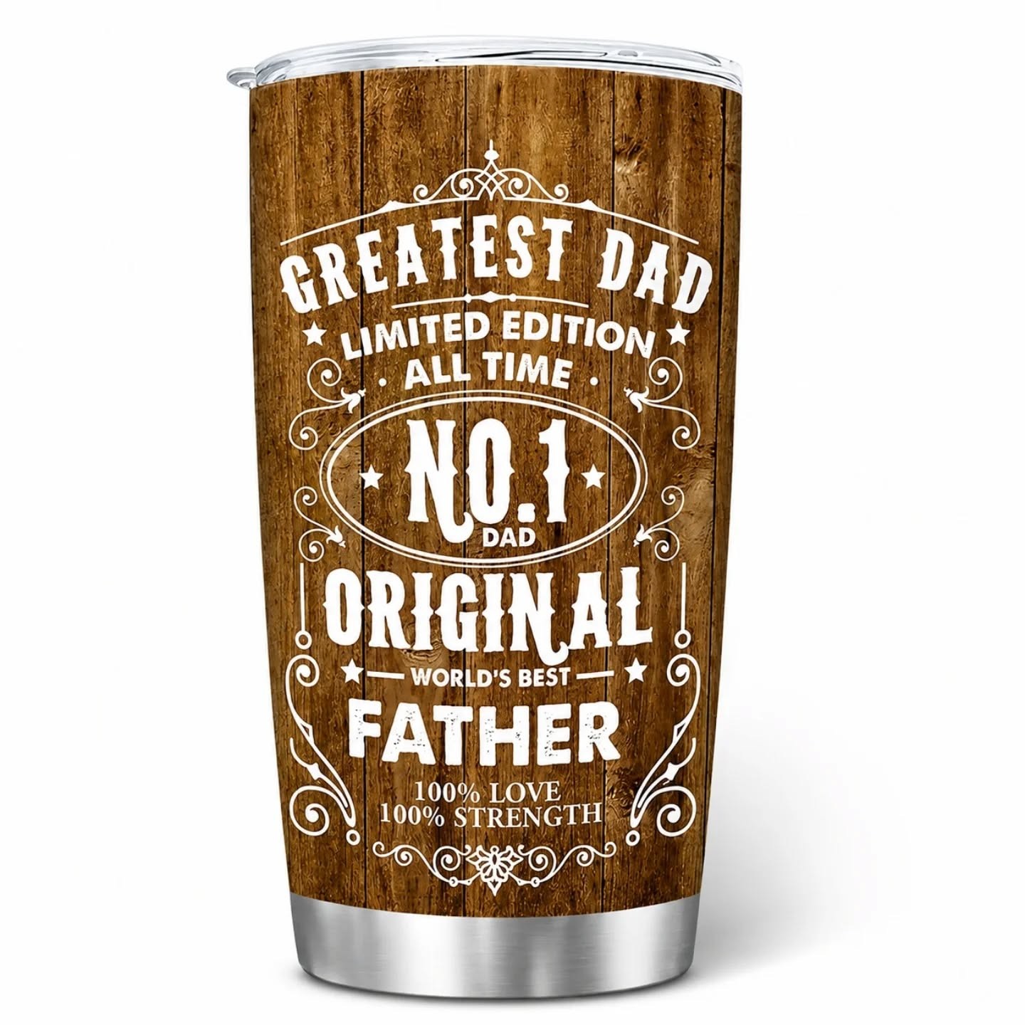 Greatest Dad Stainless Steel Tumbler (20oz) – view 1