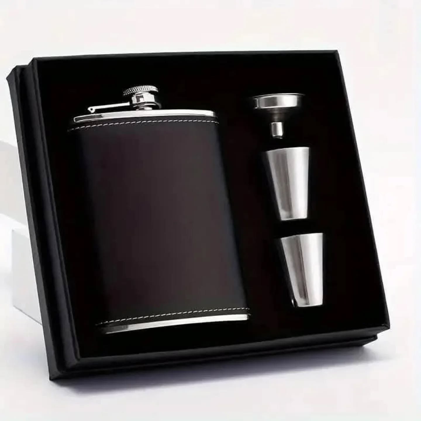 Hip Flask Gift Set, 8 Oz Stainless Steel Flasks for Liquor for Men – view 1