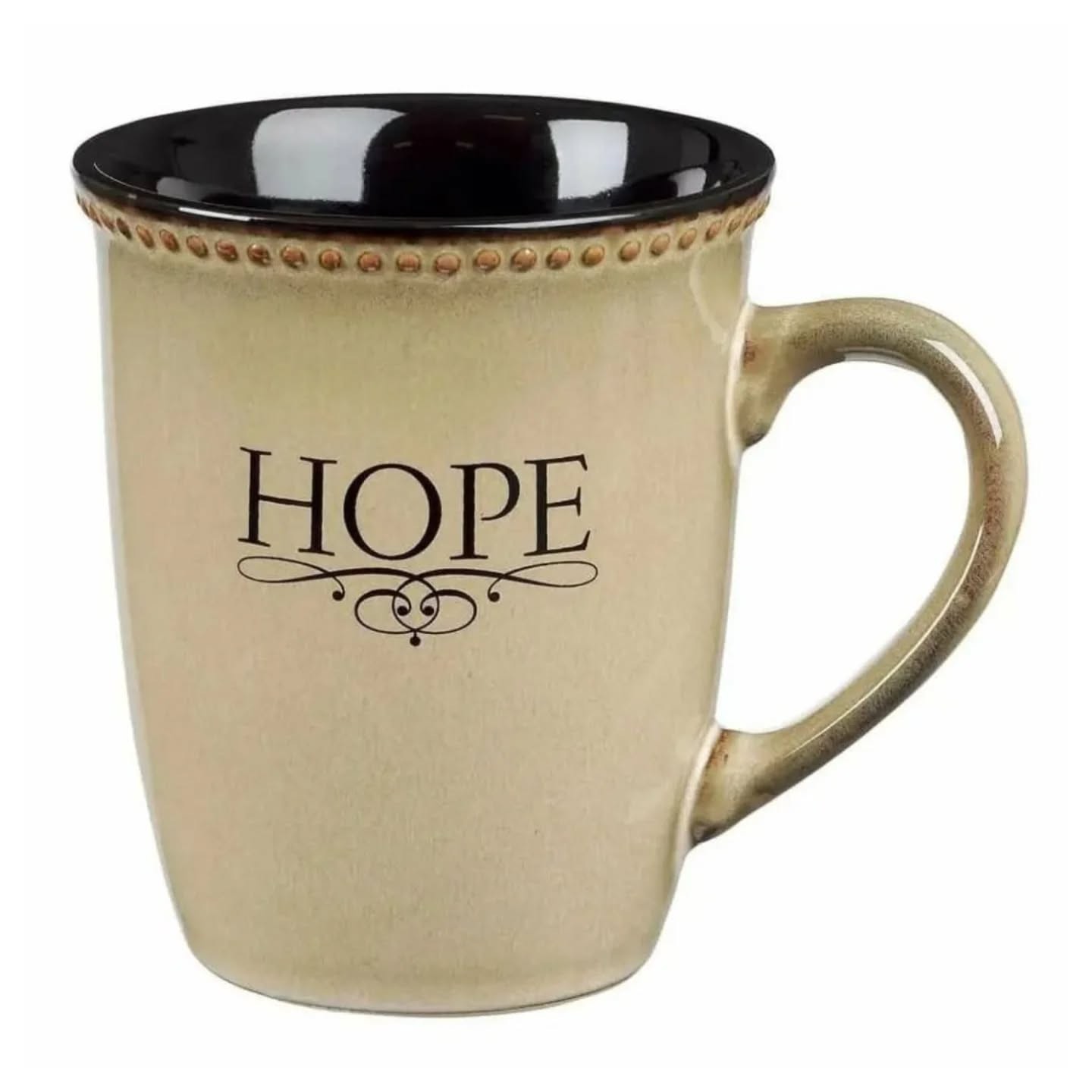Hope Stoneware Coffee Mug Hebrew 6:19 – view 1