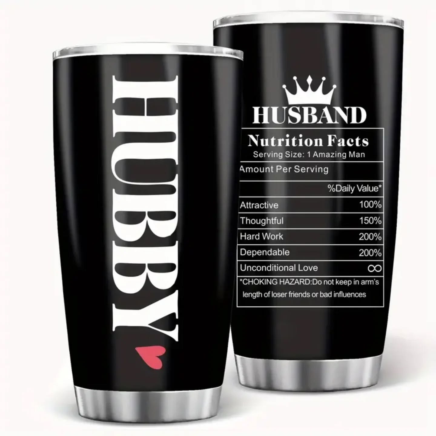 Hubby Appreciation: Hubby Stainless Steel Tumbler (20oz) – view 1