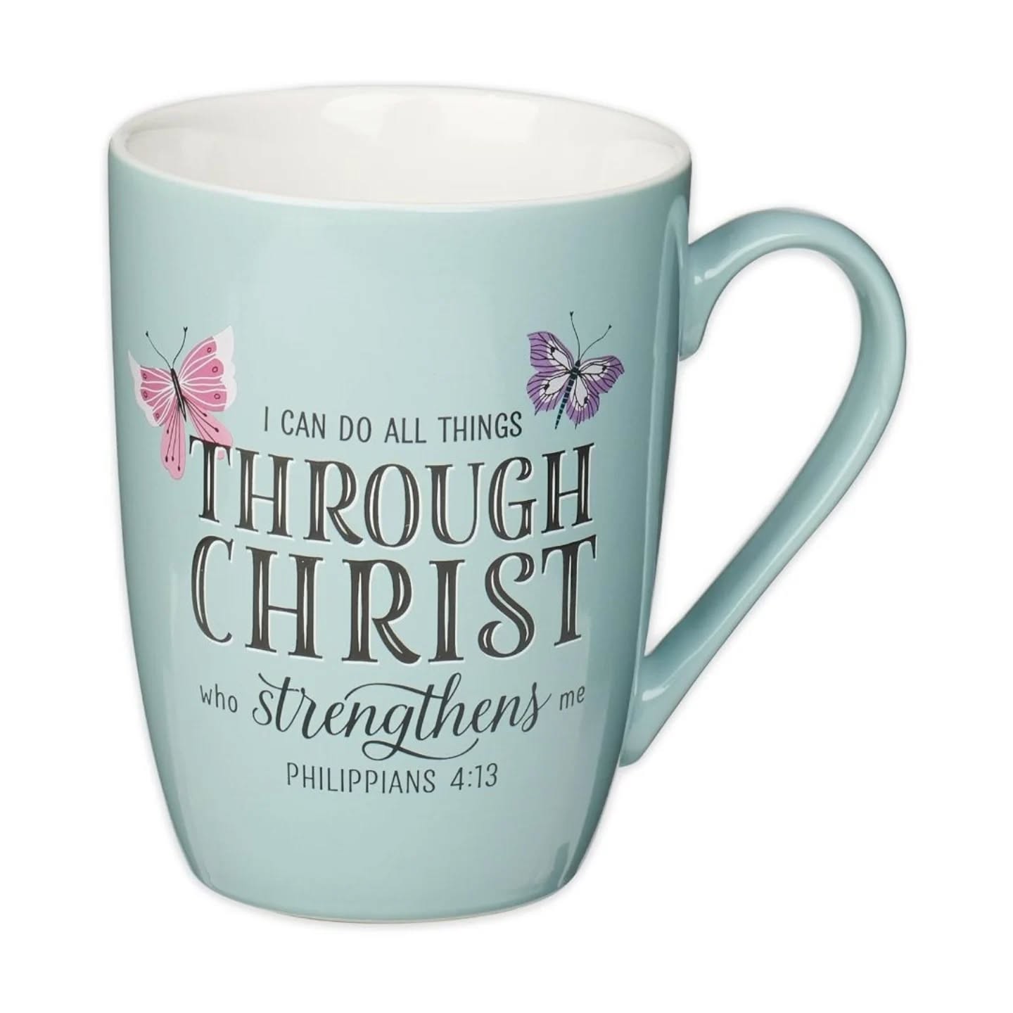 I Can Do All Things Through Christ Motivational Ceramic Mug (12oz) – view 1