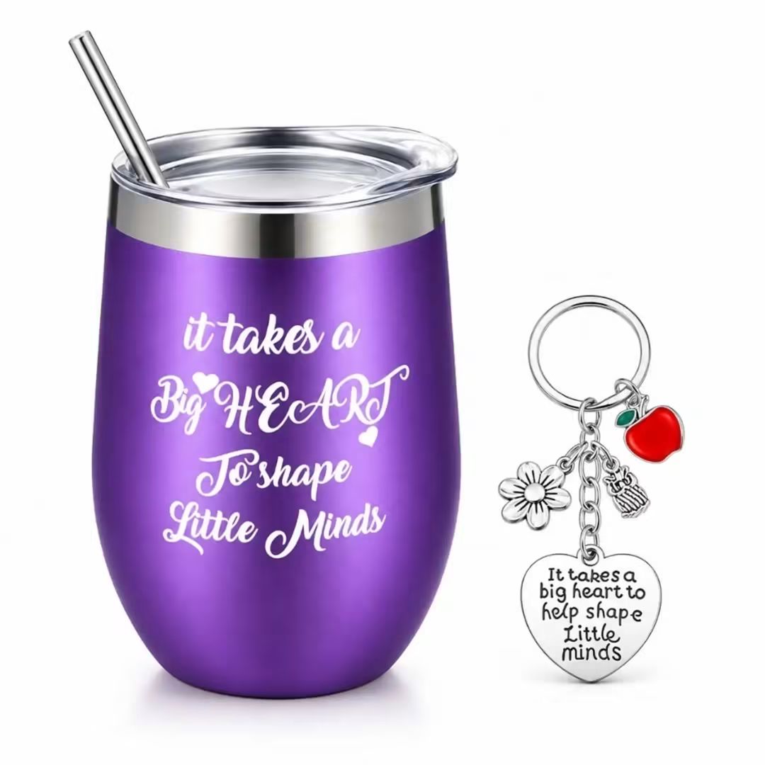 Teacher Appreciation Purple Tumbler Gift Set – view 1