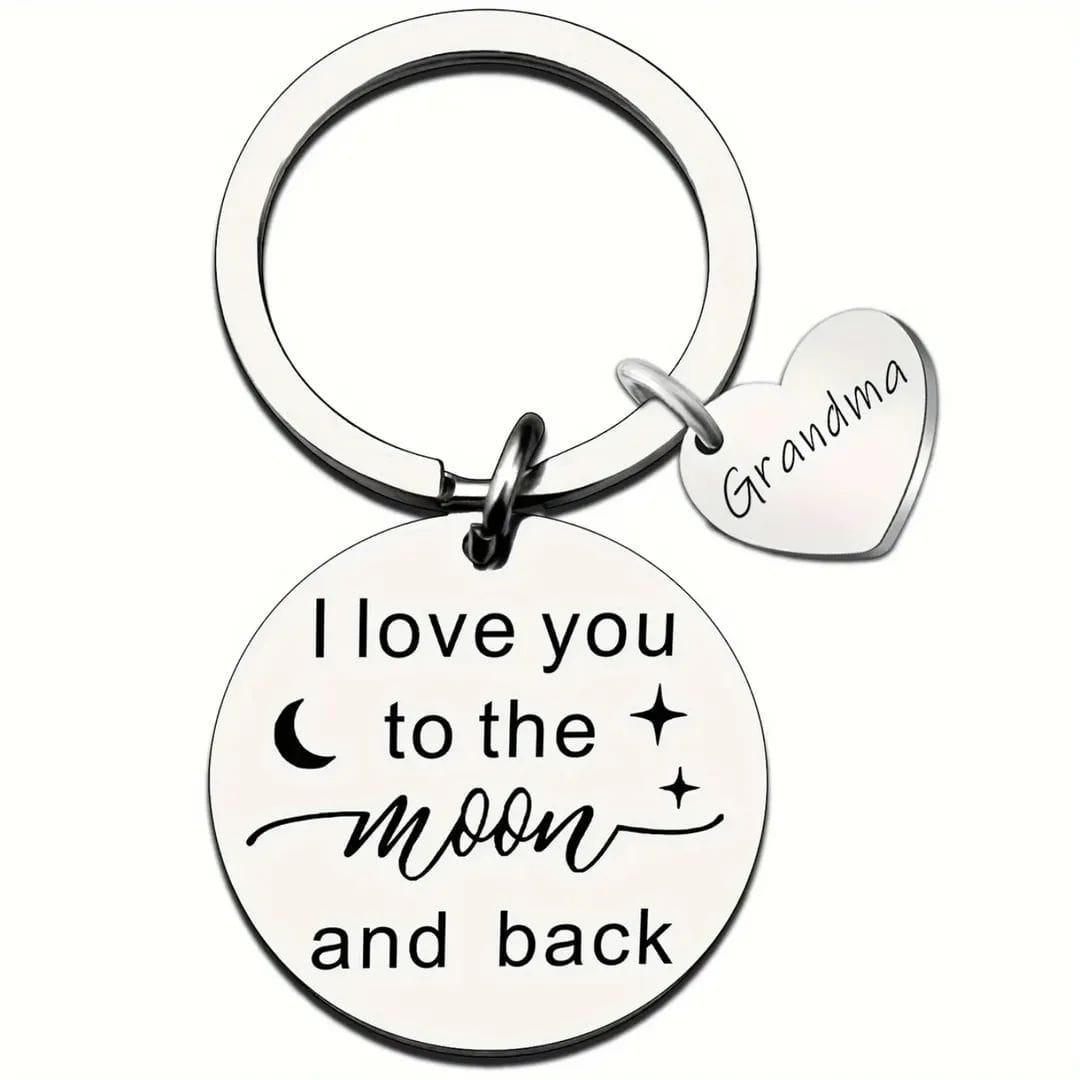Love You to the Moon Keychain – view 1