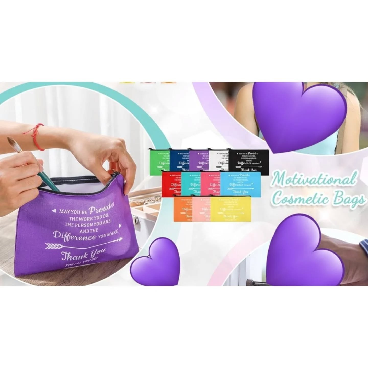 May You Be Proud of the Work You Do Canvas Appreciation Pouch – view 1