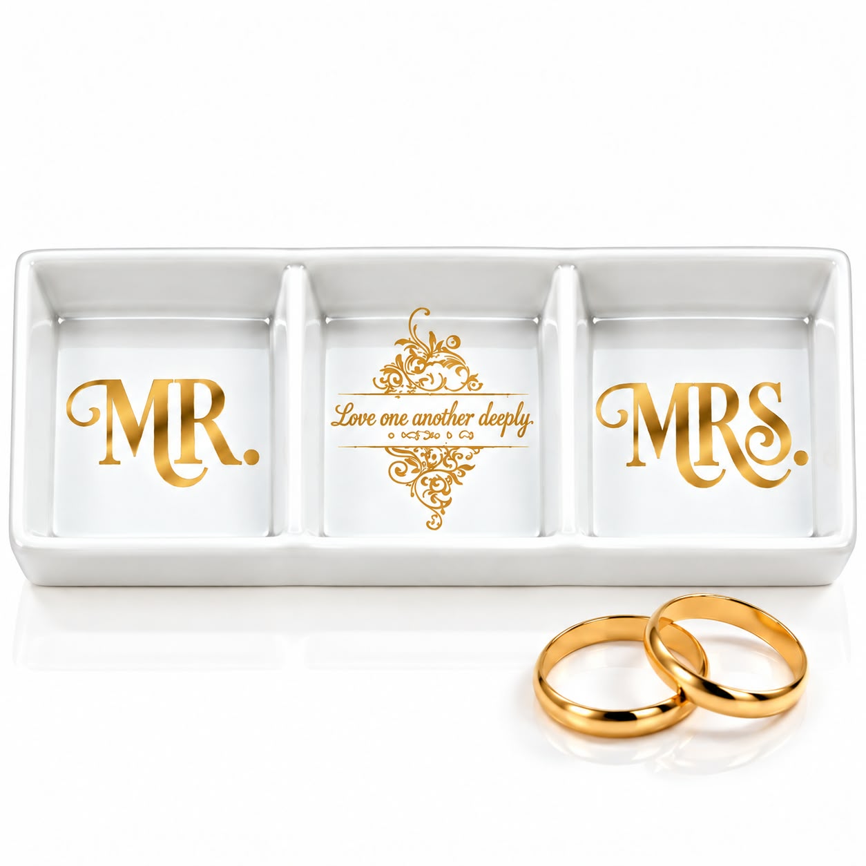 Mr & Mrs Ring Dish – view 1