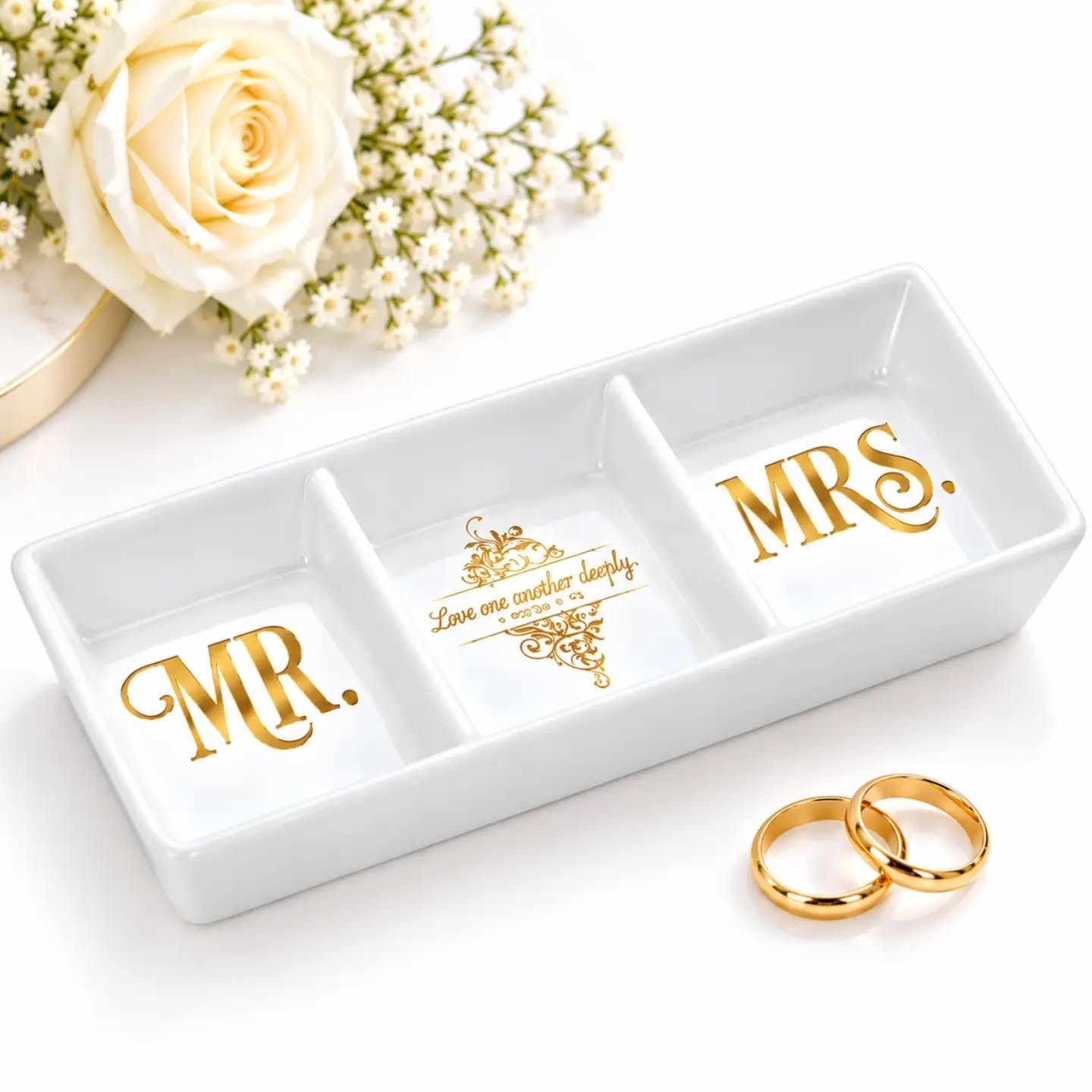 Mr. & Mrs. Porcelain Trinket Dish – view 1