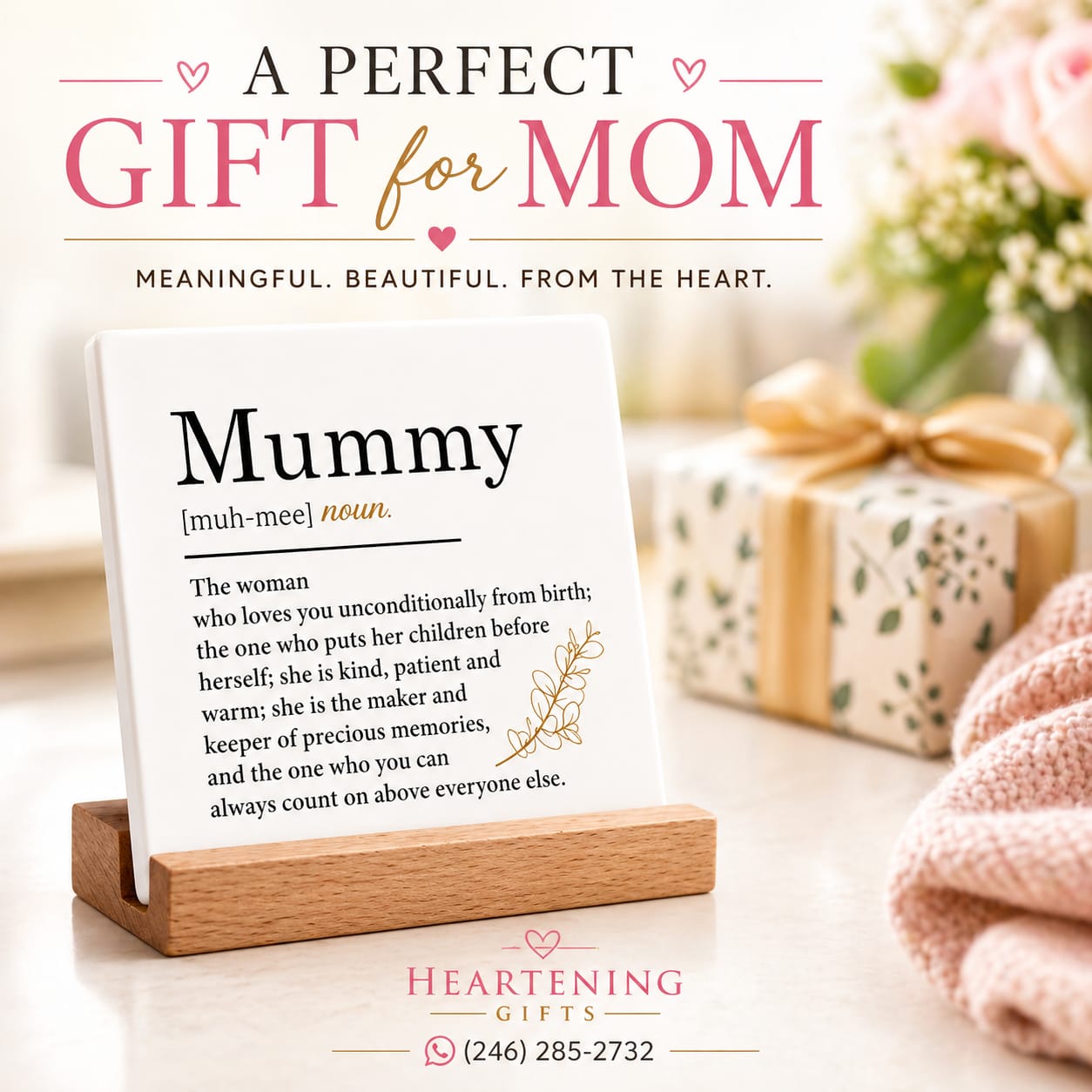 Mummy Definition Acrylic Plaque – view 1