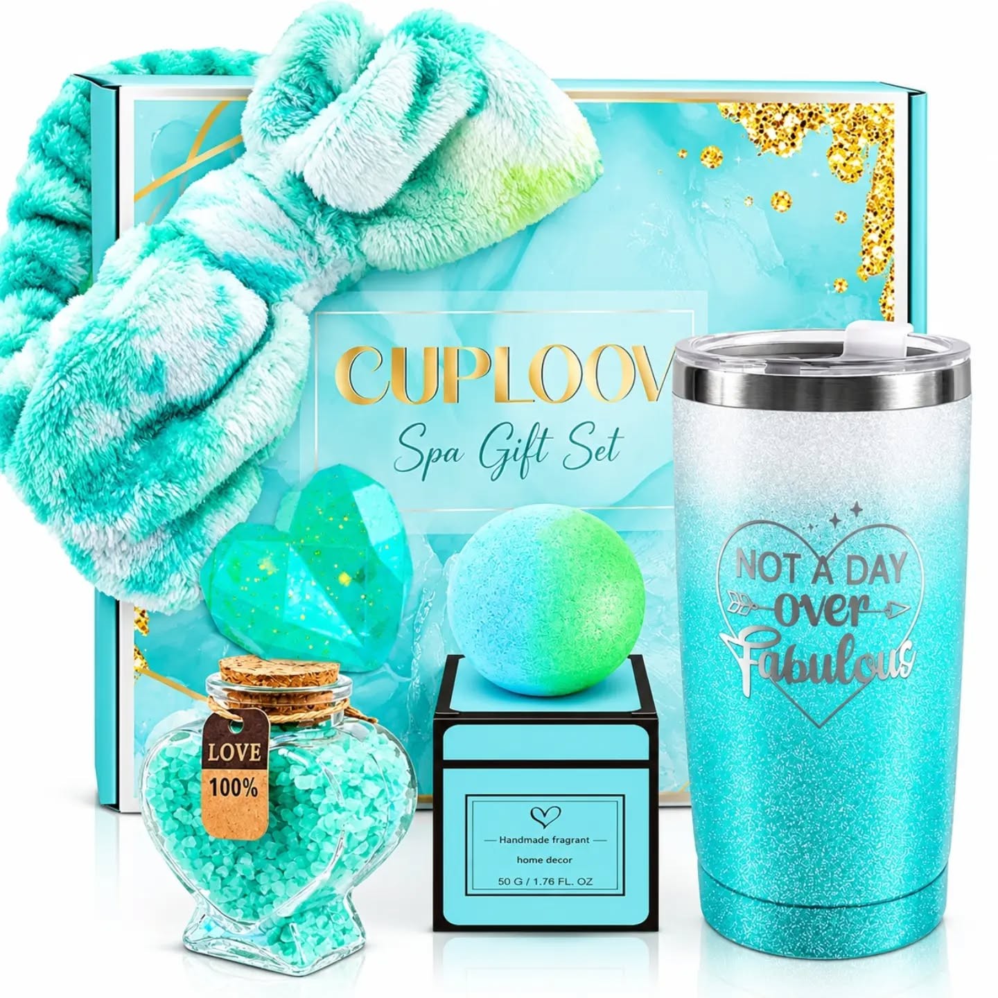 Not A Day Over Fabulous – Aqua Spa & Tumbler Gift Set – view 1