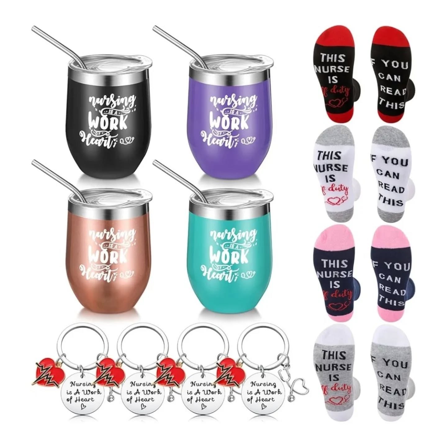 Nurse Stainless Steel Travel Tumbler (12oz) – view 1