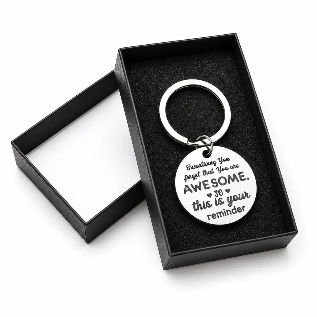 You Are Awesome Keychain & Gift Box – view 1