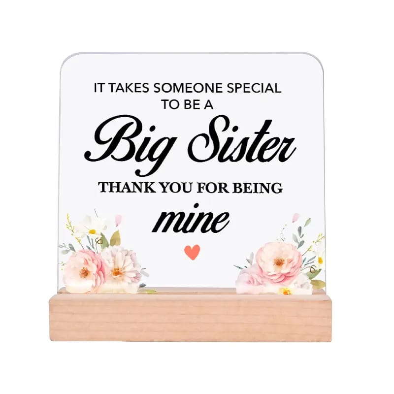 Big Sister Acrylic Plaque – view 1