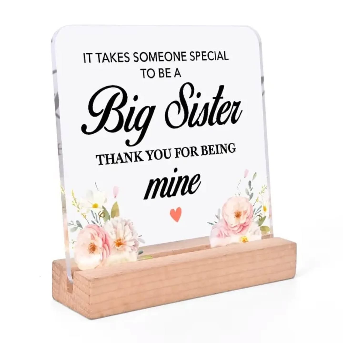 Sister, Thank You Mini Plaque Wooden Stand – view 1