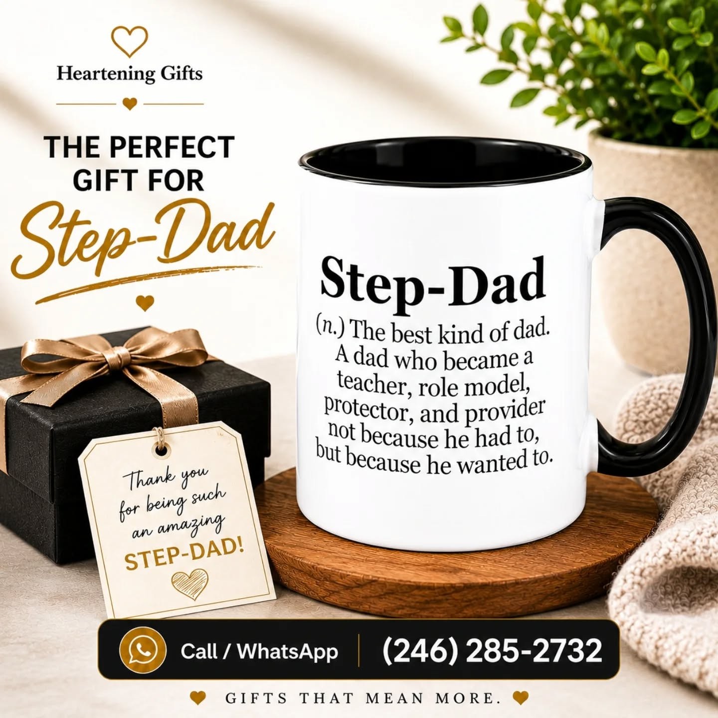 Step-Dad Definition Appreciation Ceramic Gift Mug (11oz) – view 1