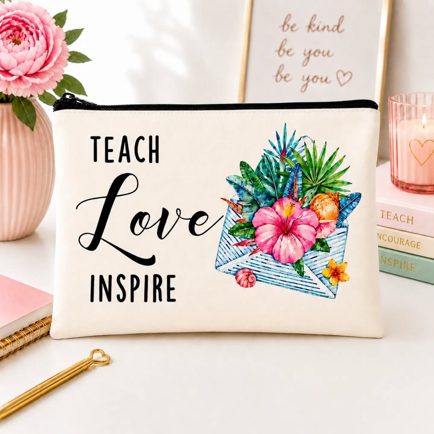 Teach, Love, Inspire Teacher Essentials Pouch – view 1