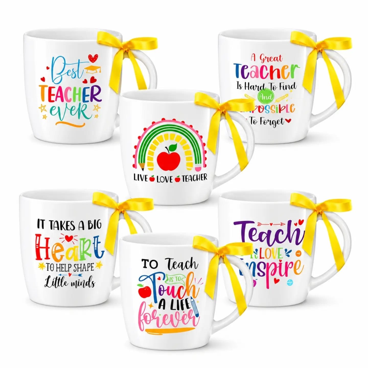 Teacher Appreciation Ceramic Gift Mugs (13oz) – view 1