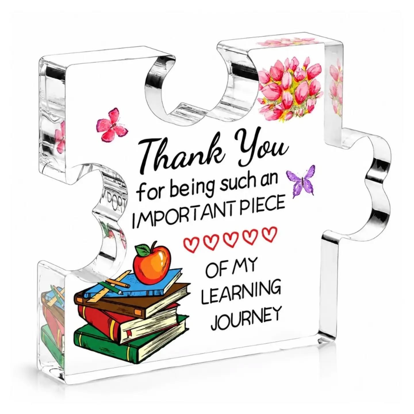Thank You For Being Such An Important Part Of My Learning Journey Acrylic Puzzle Piece – view 1
