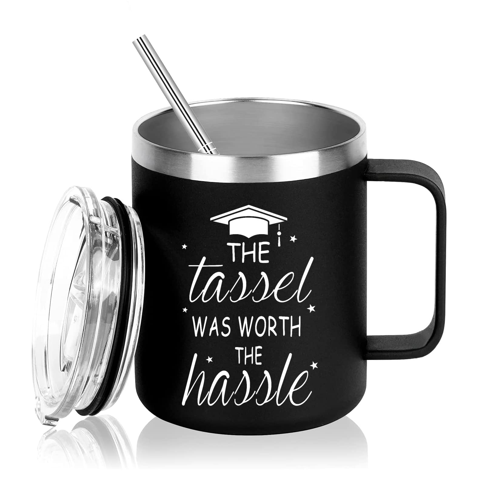 The Tassel Was Worth The Hassel Graduation Gift Travel Cup – view 1