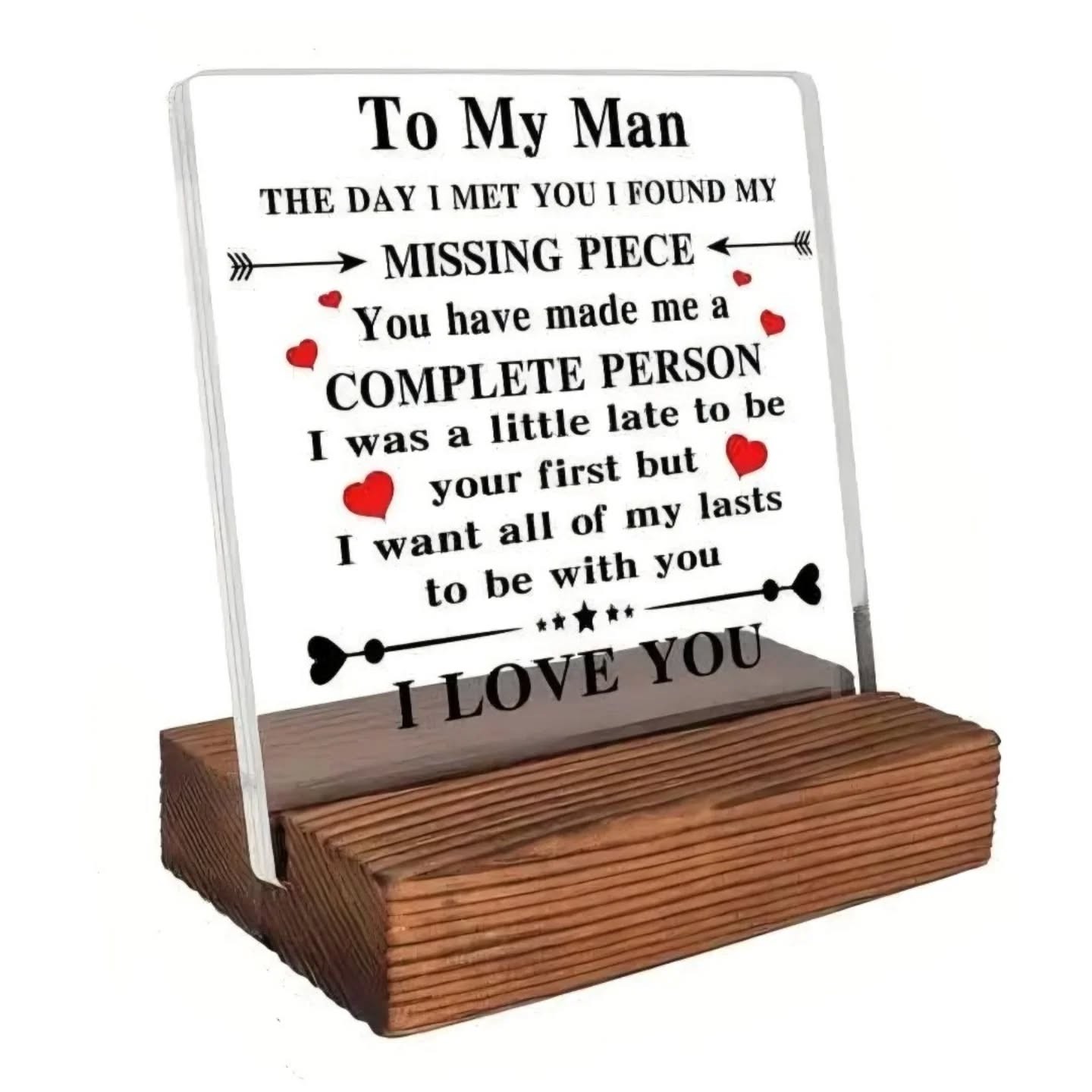 To My Love Acrylic Puzzle Piece – view 1