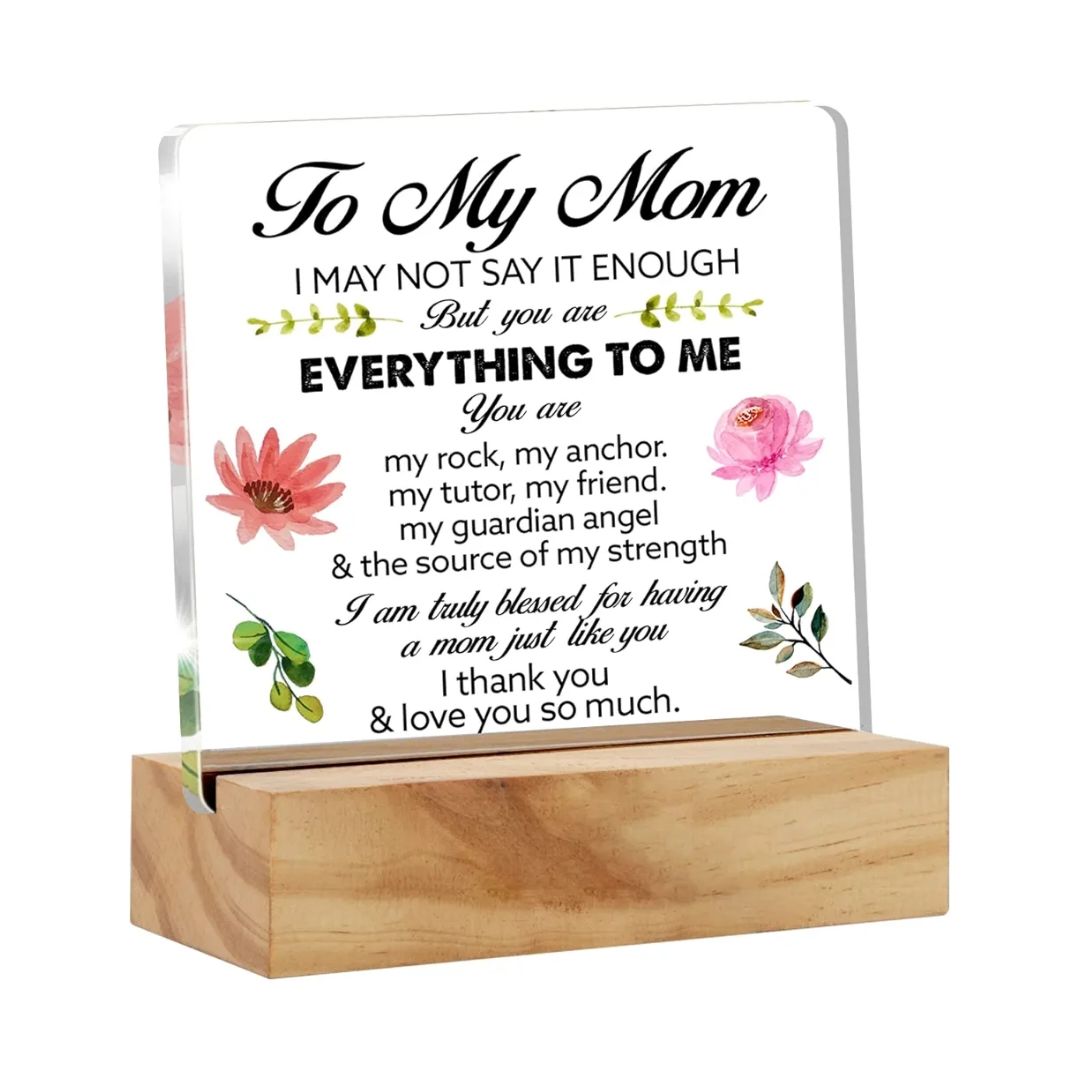 To My Mom Acrylic Plaque – view 1