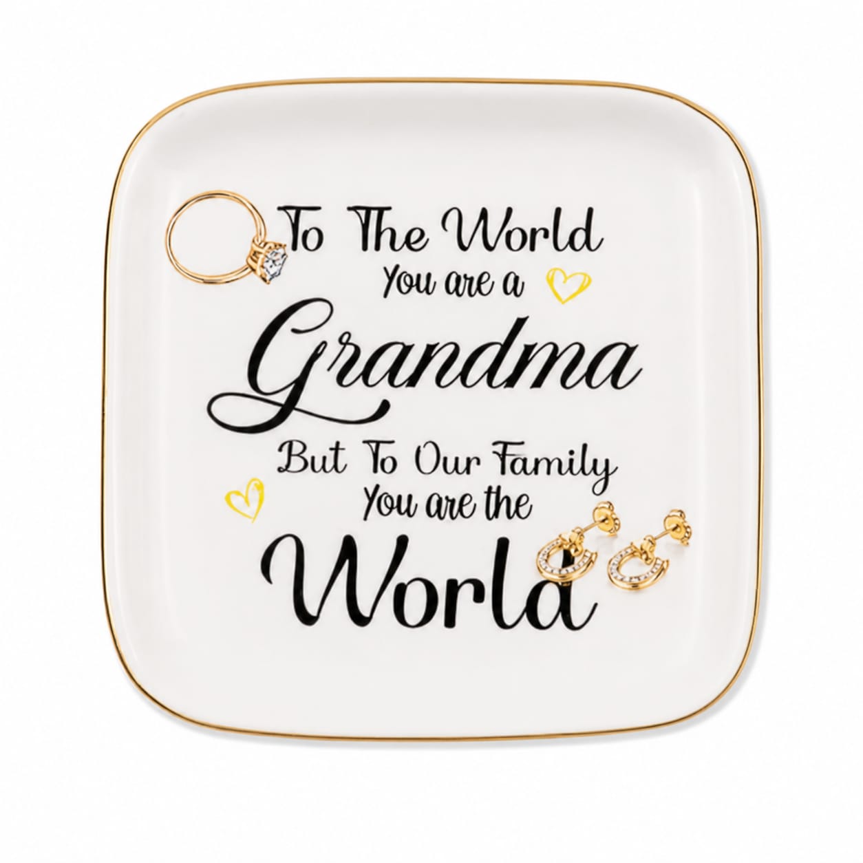 To the World You Are a Grandma Trinket Dish – view 1