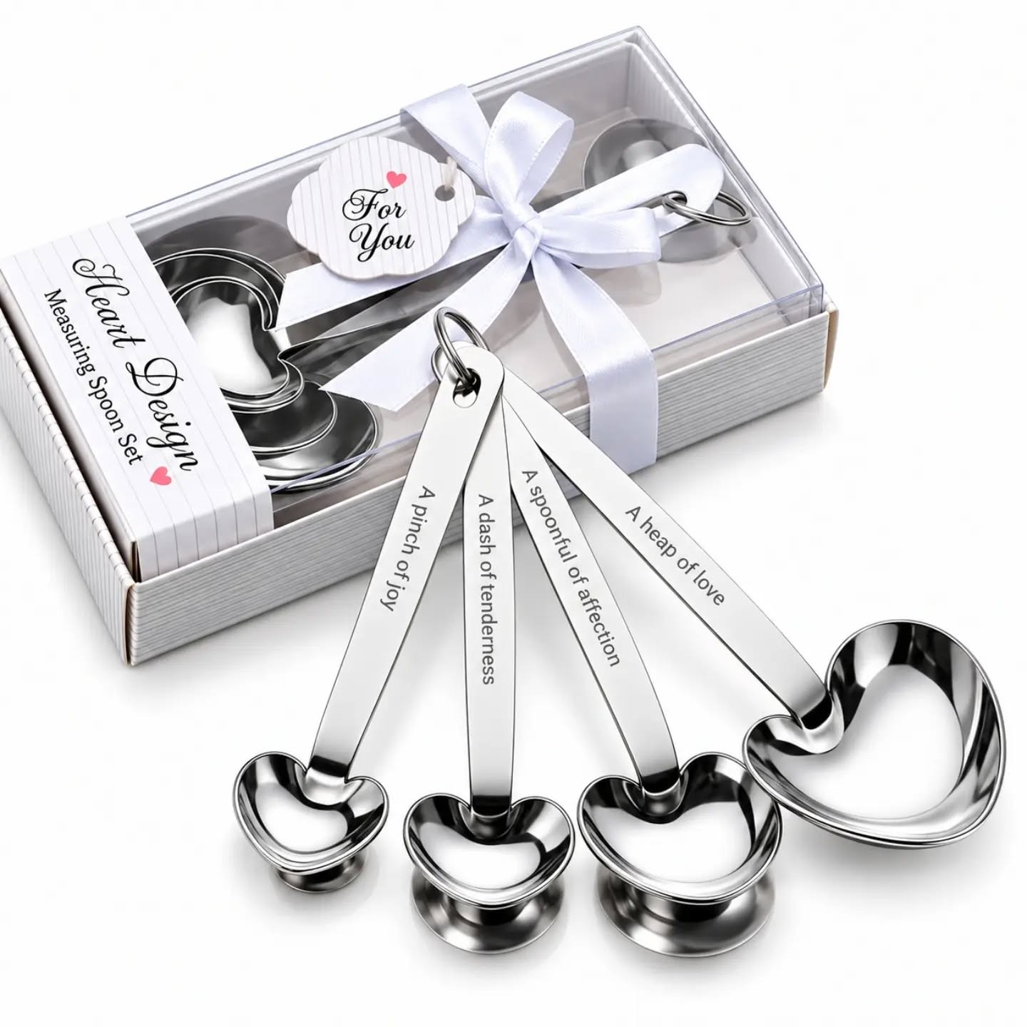 A Touch of Love Heart-Shaped Measuring Spoon Set – view 1