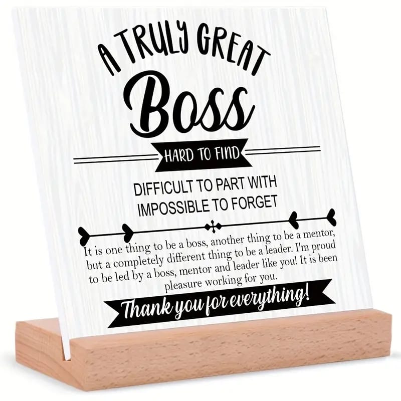 A Truly Great Boss Acrylic Plaque – view 1