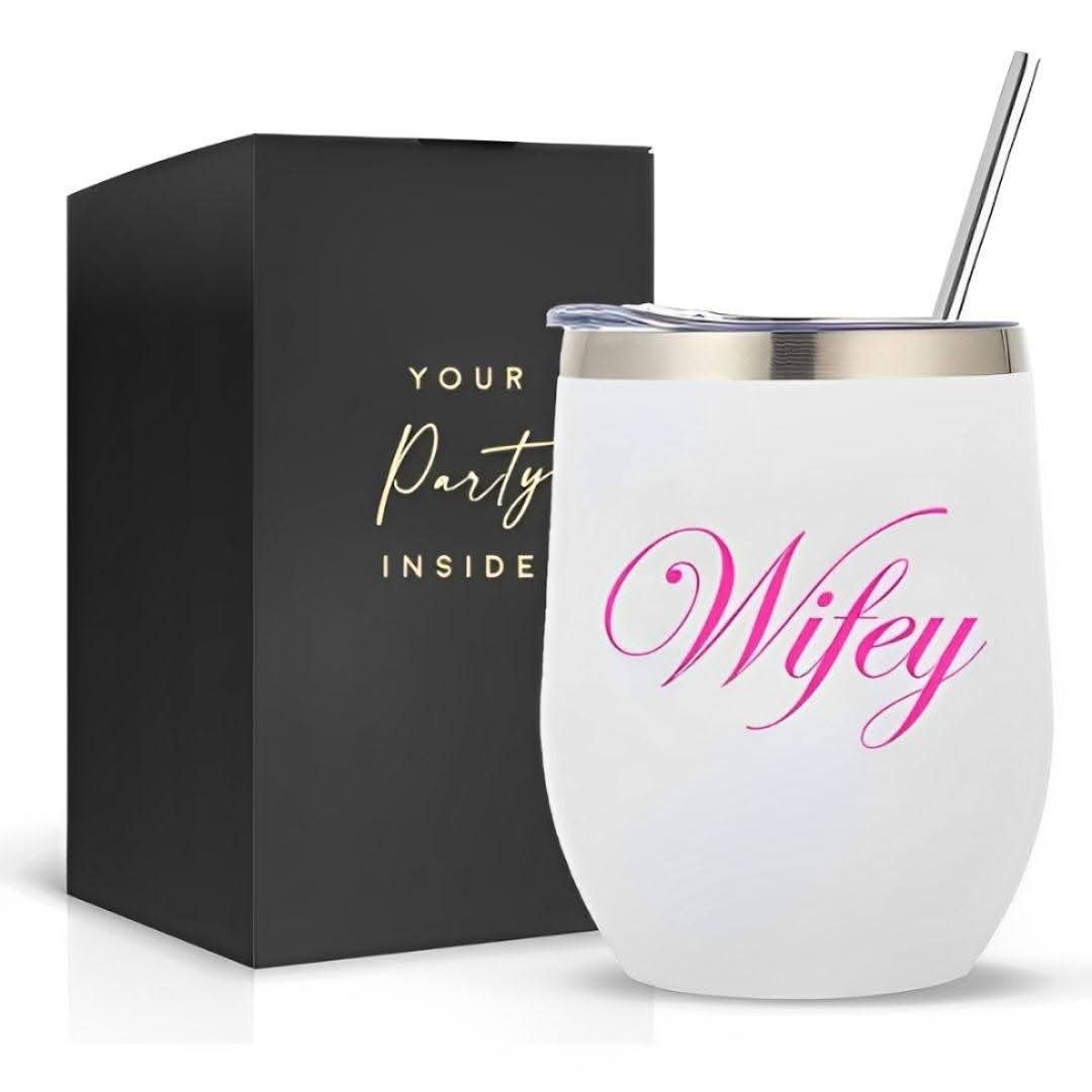 Wifey Stemless Wine Tumbler – view 1