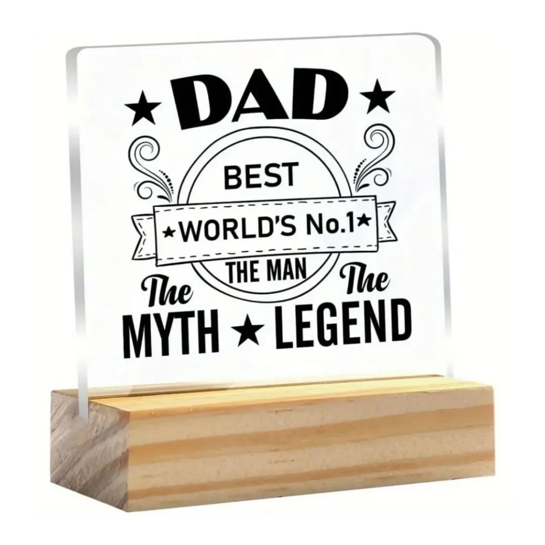 World's Best Dad Acrylic Sign – view 1