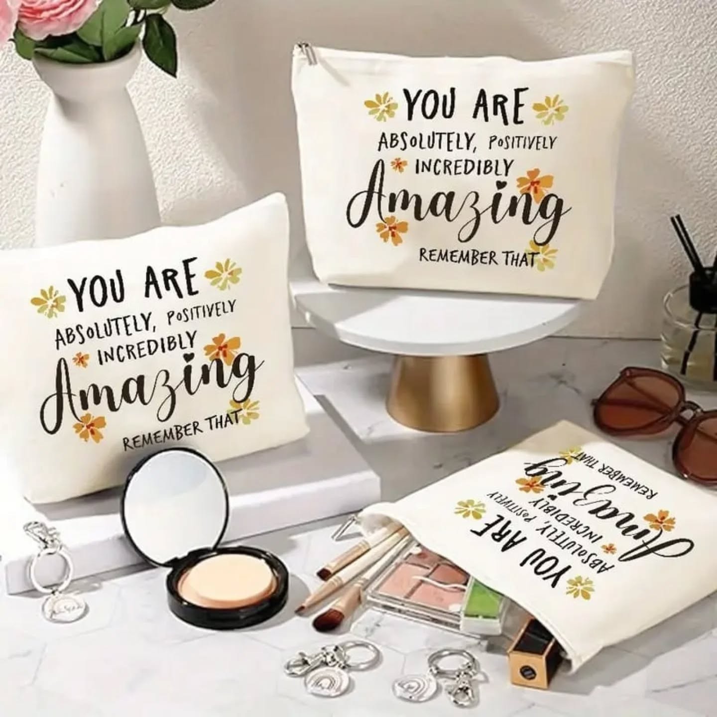 You Are Absolutely, Positively, Incredibly Amazing Canvas Pouch – view 1