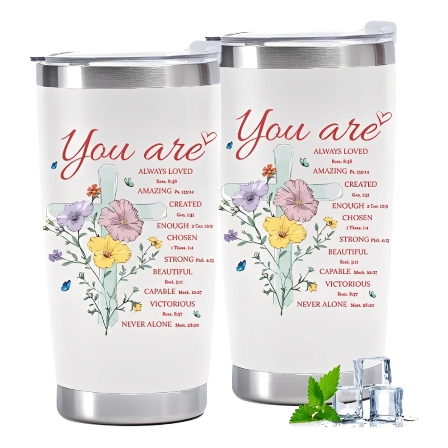 You Are Motivational Stainless Steel Tumbler (20oz) – view 1