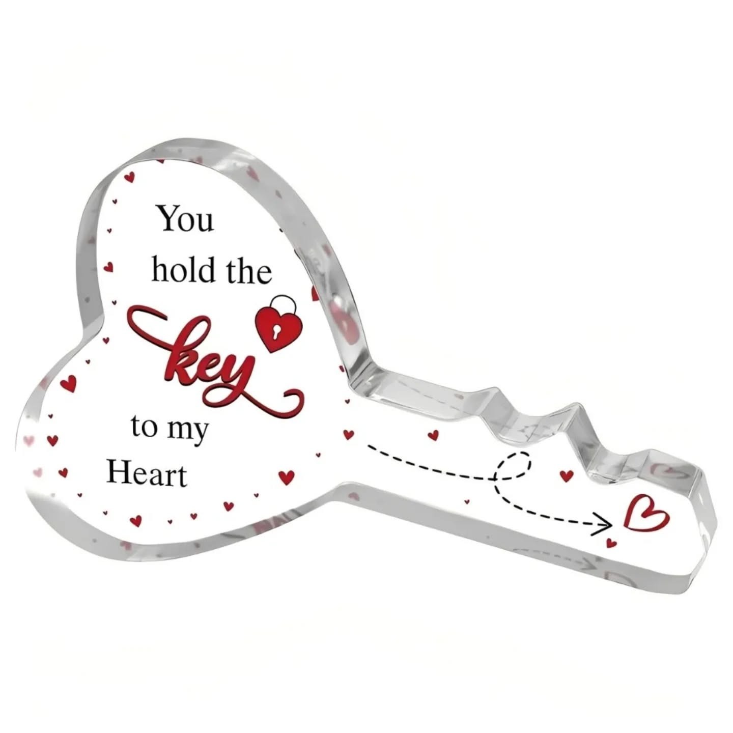 "You Hold The Key To My Heart" Acrylic Key Piece – view 1