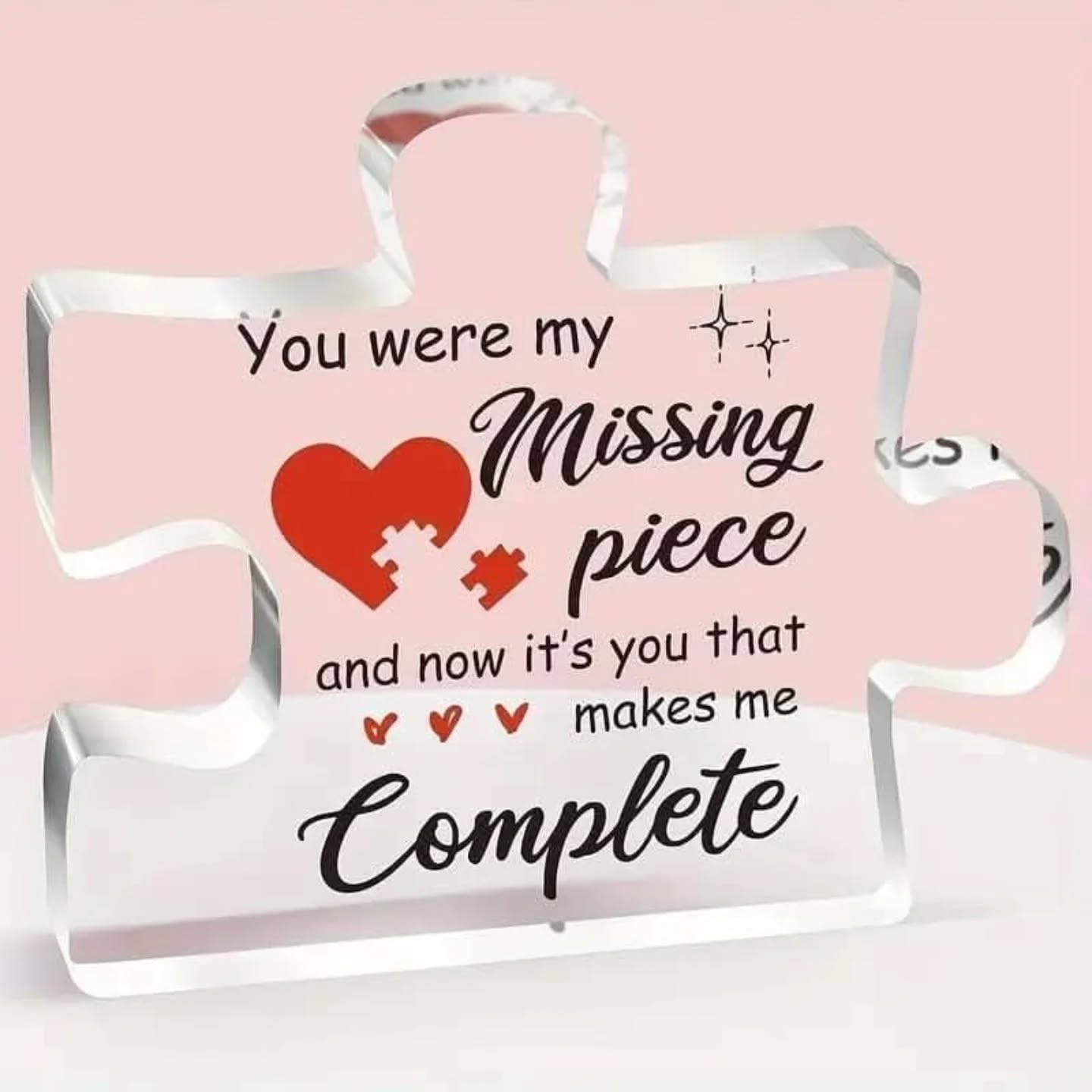 You Were The Missing Piece Acrylic Puzzle Piece – view 1